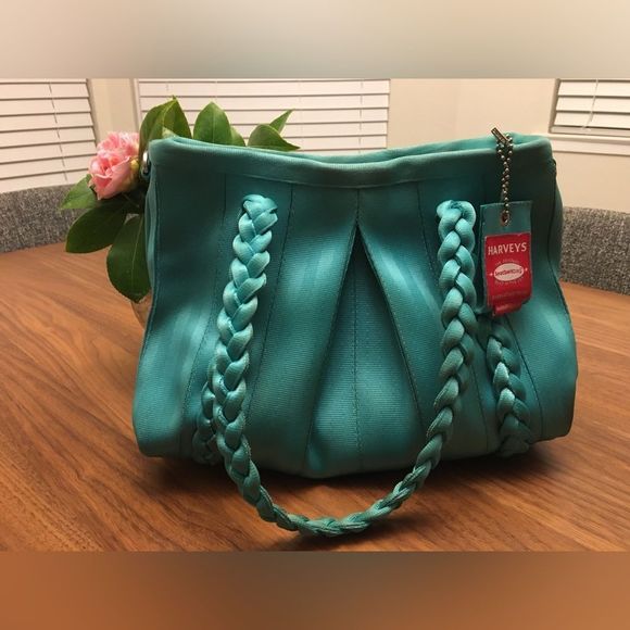 💎 RARE Limited Edition HARVEYS Sophia Turquoise Bag - Picture 1 of 5